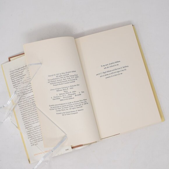 SIGNED Mary An Autobiography Mary E Mebane 1st Edition Hardcover 1981 DJ Vintage - Picture 13 of 16